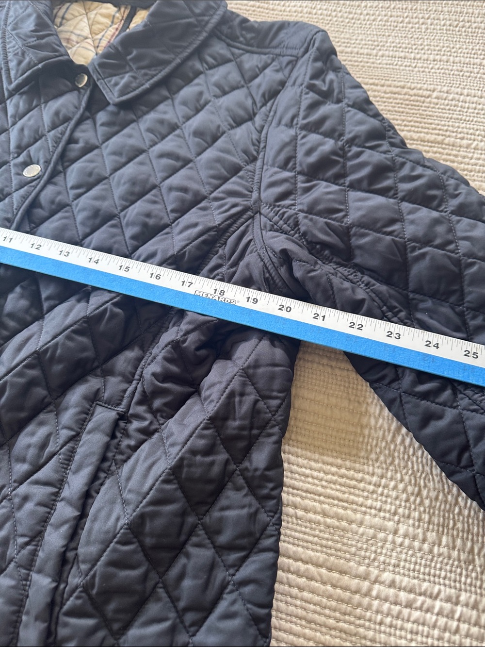 L.L. Bean Black Quilted Snap-Front Utility Jacket - Picture 5 of 8